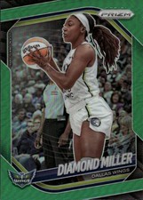 2025 Panini Prizm WNBA #27 Diamond Miller Green Prizms
