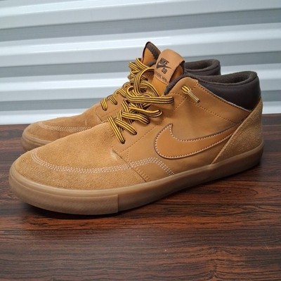 Size 8 - Nike Portmore 2 Solarsoft SB Mid Bronze Men's Brown Shoes