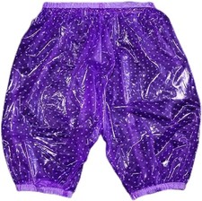 Adult Incontinence Pull-On Plastic Bloomers Waterproof Pants PVC Diaper Cover