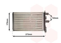 VAN Wezel WäRmetauscher Innenraumheizung 58006239 FüR Transporter VW T4 70B Bus