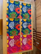Marimekko for Target Floral Placemats Set of 6 Mod Retro Colorful