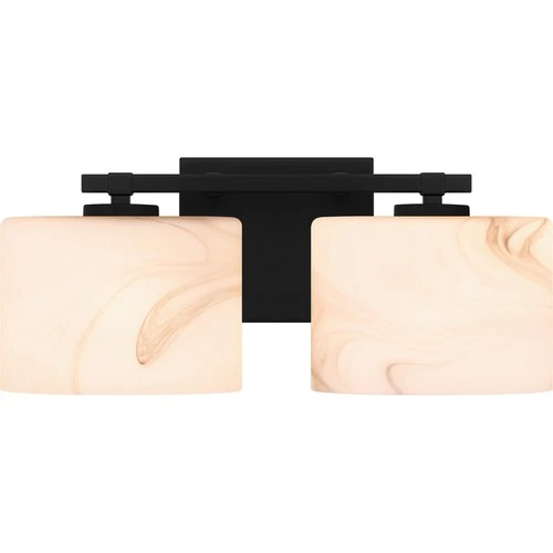 Quoizel MTH8615 Mather 2 Light 15"W Bathroom Vanity Light - Black - Picture 1 of 3