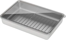 Freshmage Cheese Container for Refrigerator, Stainless Steel Airtight Deli Meat