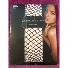 Vintage Y2K VICTORIA'S SECRET Fishnet Tights Pantyhose Stockings C Adriana Lima