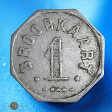 BELGIQUE - Jeton - Token - Vooruit Broodkaart 1880, Aluminium