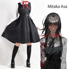 Chainsaw Man Mitaka Asa Cosplay Costume Outfit Womens Dresses Carnival Halloween