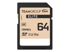 Team Group 64GB Elite 4K SD Card UHS-I U3 V30 Read/Write Speed Up to 100/50MB/s