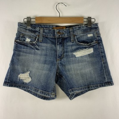 Joe's Jeans Womens Gessa Jean Shorts Size 26 Distressed 4'' Inseam