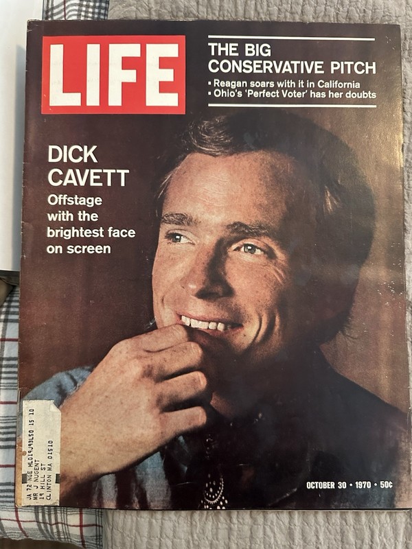 LIFE MAGAZINE OCTOBER 30, 1970 DICK CAVETT, THE BIG CONSERVATIVE PITCH 