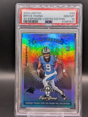2023 Limited BRYCE YOUNG '97 Exposure Limited Edition RC SSP Case Hit PSA 10 