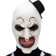 Adult Terrifiers Costume Art Clown Cosplay Jumpsuit the Killer Clown Bodysuit Ha