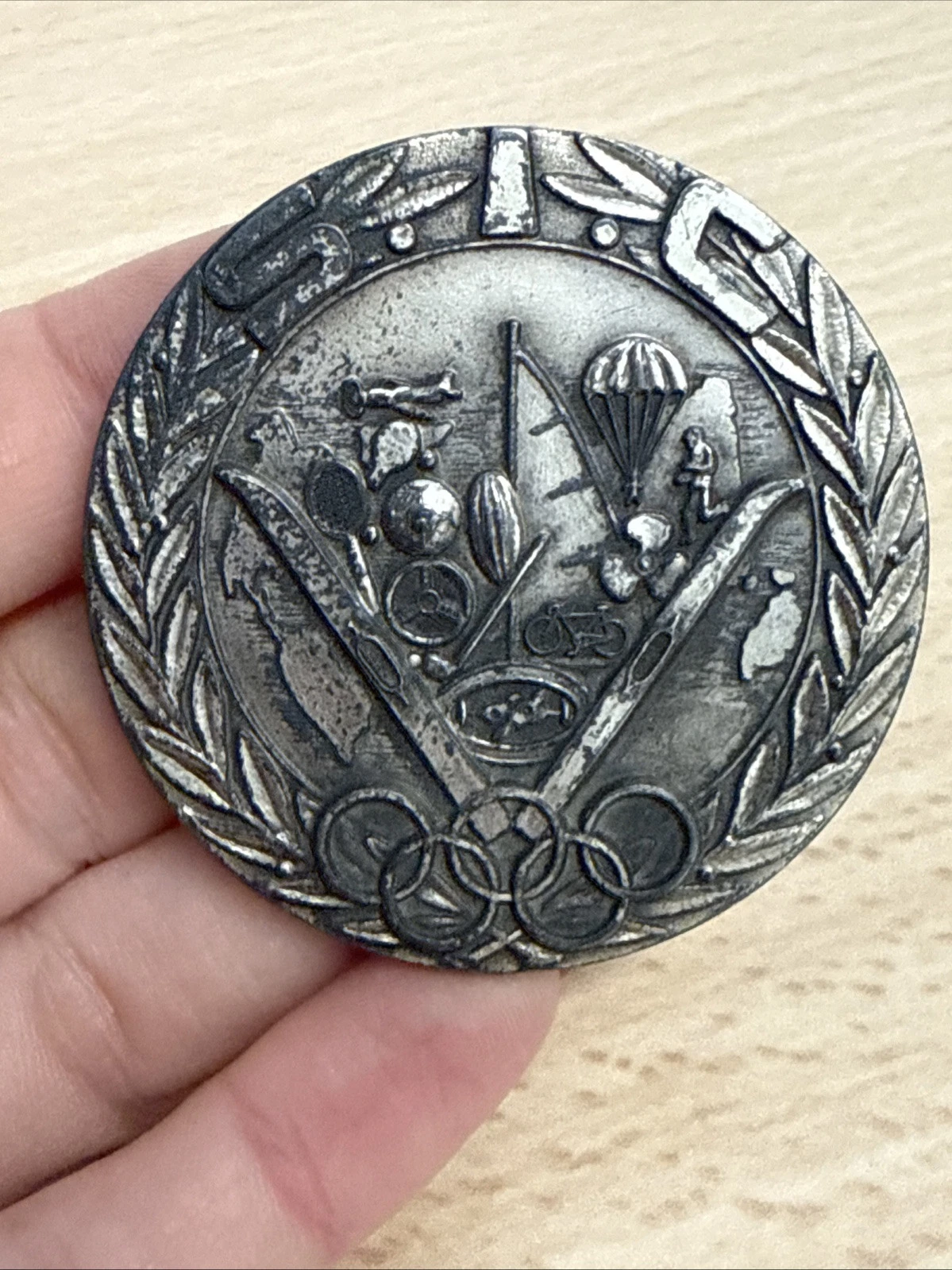 Médaille S.I.C Par le Sport Pour La Paix En Bronze