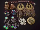 Rhinestone Costume Jewelry Lot Vintage To Modern, Signed W Germany, Laguna