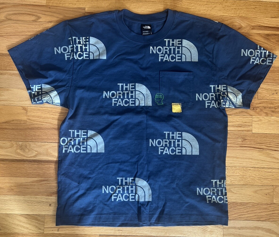 The North Face x Brain Dead Pocket Tee Blue Size M Extremely The North Face x Brain Dead Pocket Tee Blue Size M Extremely