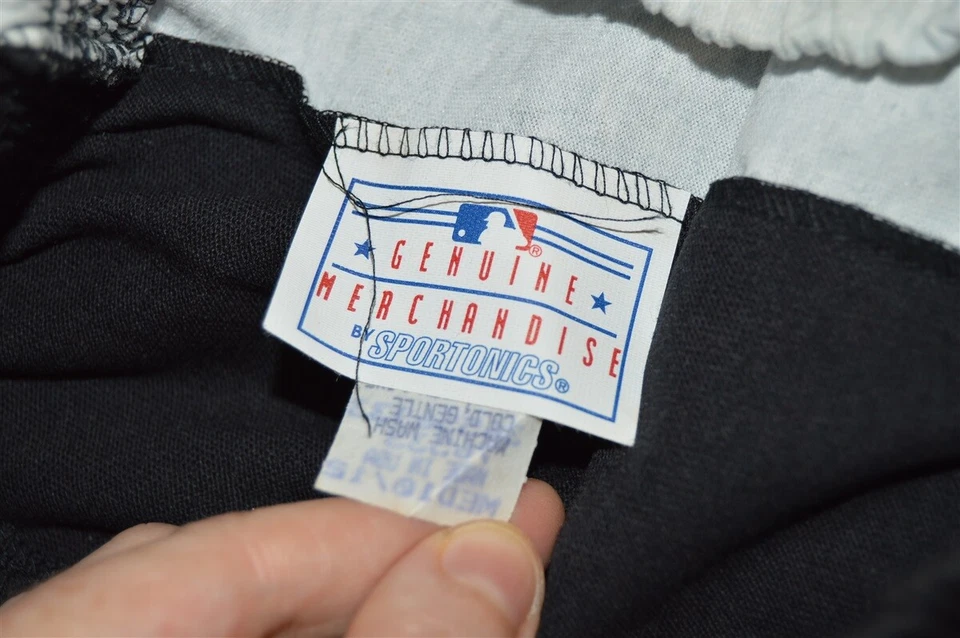 vtg 90s PITTSBURGH PIRATES BLACK GRAY TWO TONE BOY'S BASEBALL SHORTS YM 10-12 - Image 2 of 2