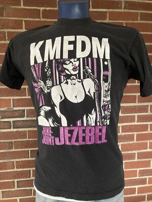 vtg 90s KMFDM Juke Joint Jezebel TShirt Size L single stitch USA made KRAUT!