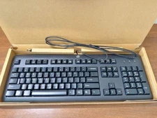 New HP 672647-003 KU-1156 Wired Standard USB Desktop Keyboard - Black