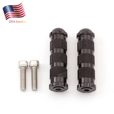 Universal Motorcycle Bike Foldable Foot Peg Footpegs Rear Set Pedal Racing Black