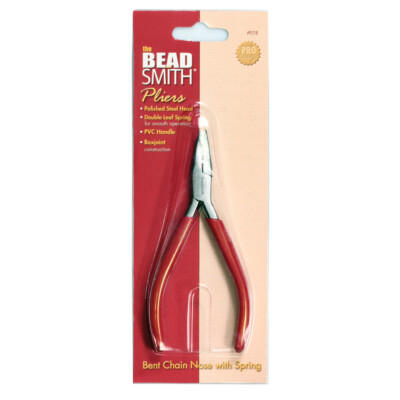 BeadSmith  PL700 Slim Line Serie gebogene Kettenzange mit Feder * Werkzeuge