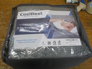 CoziRest Cooling Weighted Blanket - 25 lbs - 60x80 Queen Size Heavy