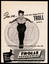 Troll Mints Trolls 1946 menta anuncio impreso vintage