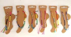 Pck of 6 corded ankle bracelet charm anklet new wholesale