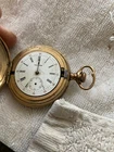 Antique American Waltham Pocket Watch with Hunter Case Safety Barrel