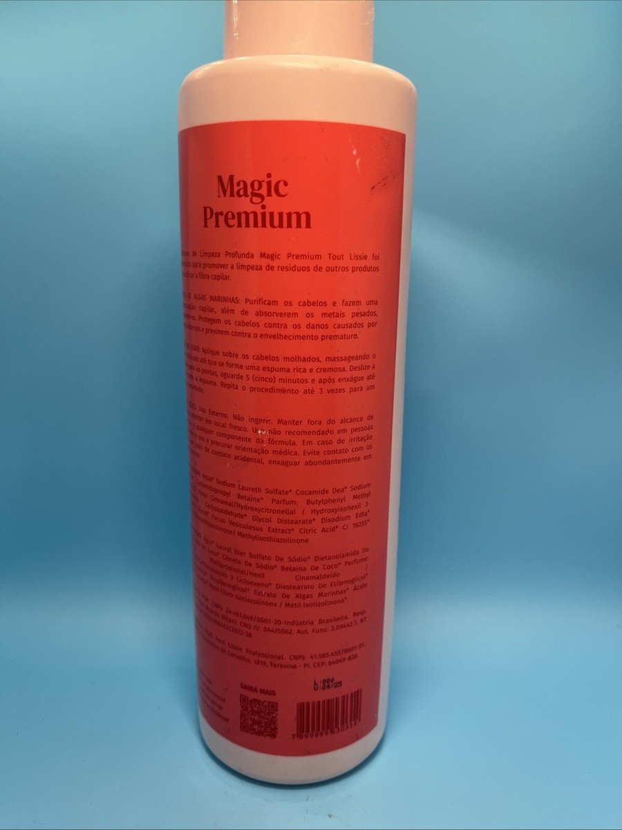 Tout Lissie Professional Magic Premium Shampoo Limpeza Profunda