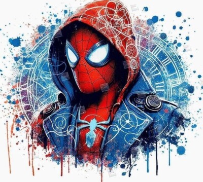 Panel 50x50 cm Spider und co.  verschiedene Motive Sweat Stoff