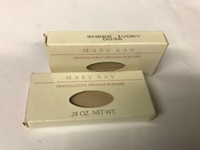Lot of 2 Mary Kay Translucent Pressed Powder Sheer Ivory 0036 .28oz