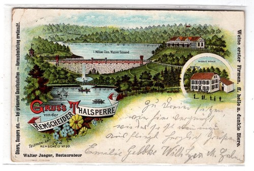 Dr-Pfennigzeit postcard greeting Di Il Remscheid neck lock (L8155