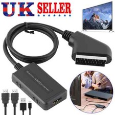2024 SCART to HDMI Converter with HDMI Cable, SCART to HDMI Converter For HD TV
