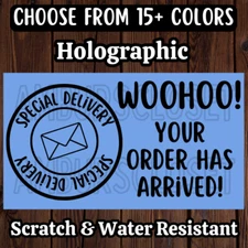 50 THANK YOU STICKERS 2.25" LABELS SEALS REVIEW VALUE Thermal SCRATCH RESISTANT