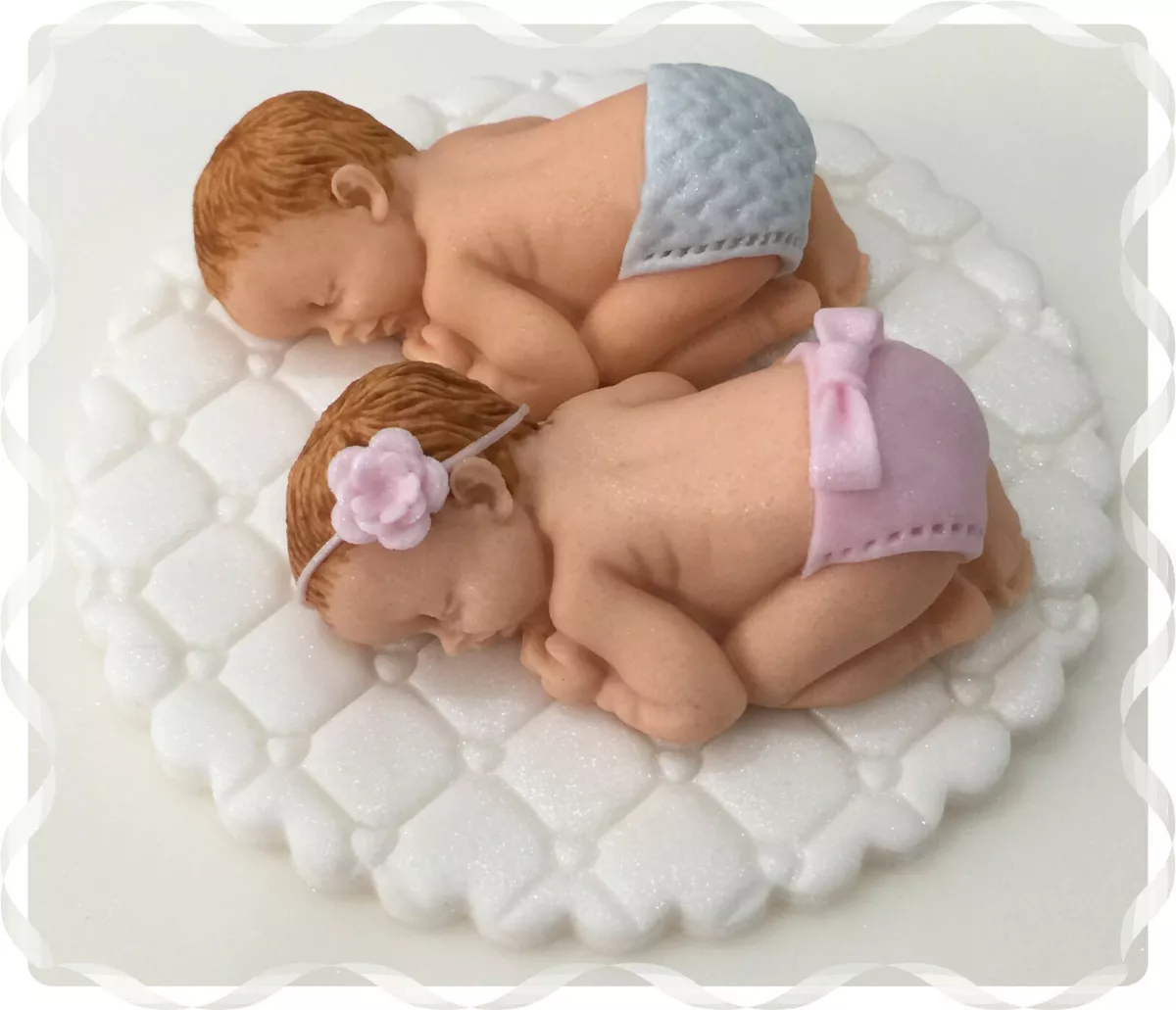 Twin girls baby shower cheap cake
