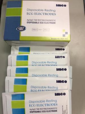 NEW 500 PIECES  DISPOSABLE RESTING ECG/EKG ELECTRODES PART # 2030 LATEX FREE