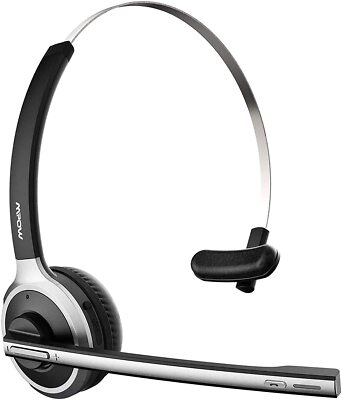 Mpow Pro M5 Trucker Bluetooth Headset Noise Cancelling Wireless Headphone w/ Mic