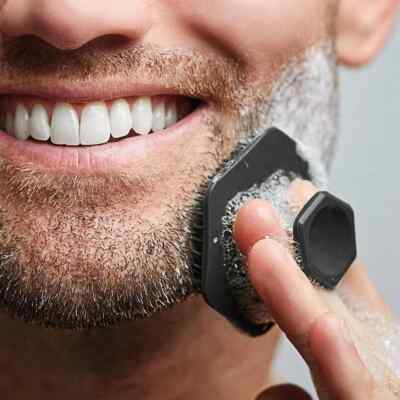 Silicone Facial Cleansing Brush Scrubber Miniature Face Deep Clean Shave Massage