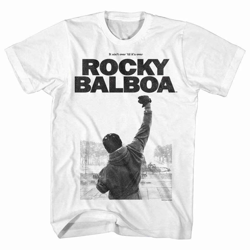 Rocky Balboa T-Shirt White Official 40th Anniversary Movie Stallone New SM - 5XL - Image 3 of 3