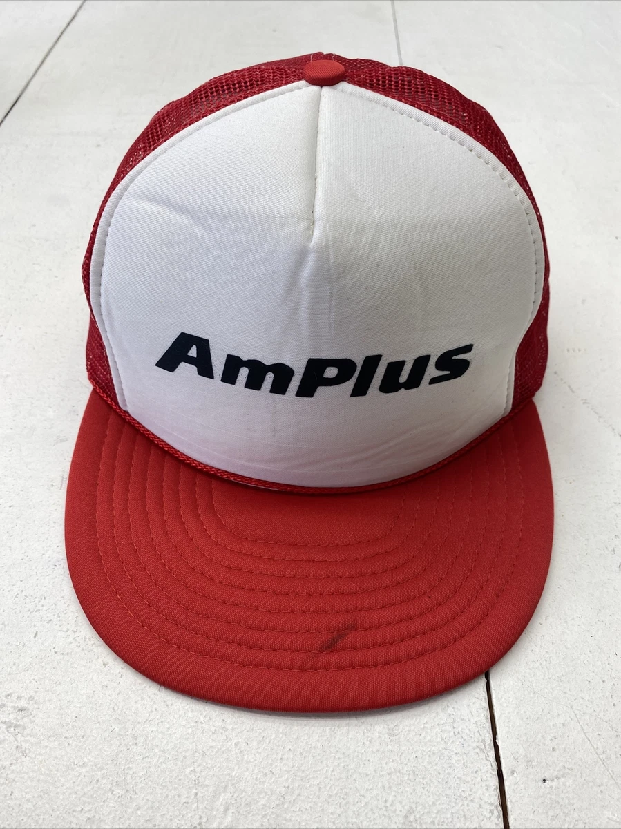 Vintage Nissin Cap AmPlus Red Trucker Hat