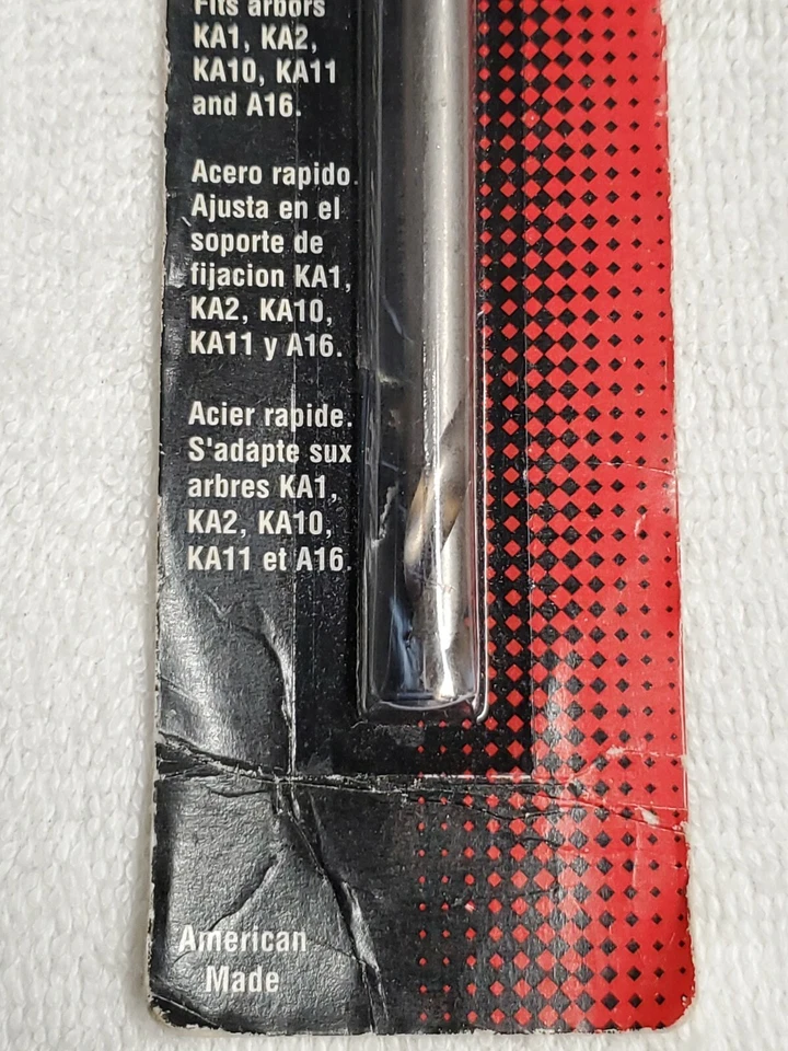 Broca piloto NOS Starrett serra furo mandril 1/4" broca x 3" longa ferramentas de maquinista - Imagem 4 de 4