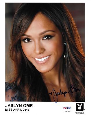 Jaslyn Ome Signed 8x10 Photo PSA/DNA April 2013 Playboy Playmate