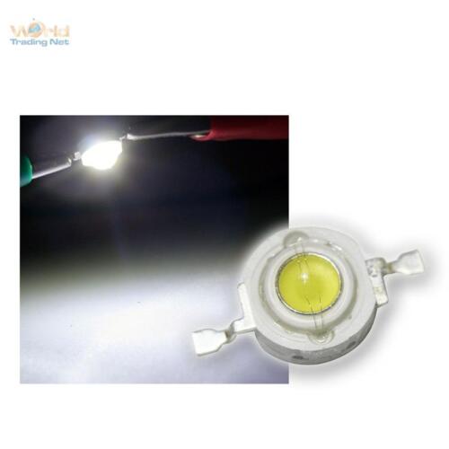 10x Highpower LED 1W Cold White, 1W White High Power SMD LEDs, 1 Watt 350mA White - Picture 1 of 6