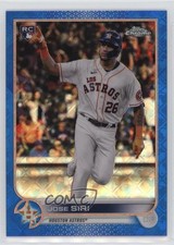 2022 Topps Chrome Logofractor Edition Blue Refractor 48/150 Jose Siri #9 12sd