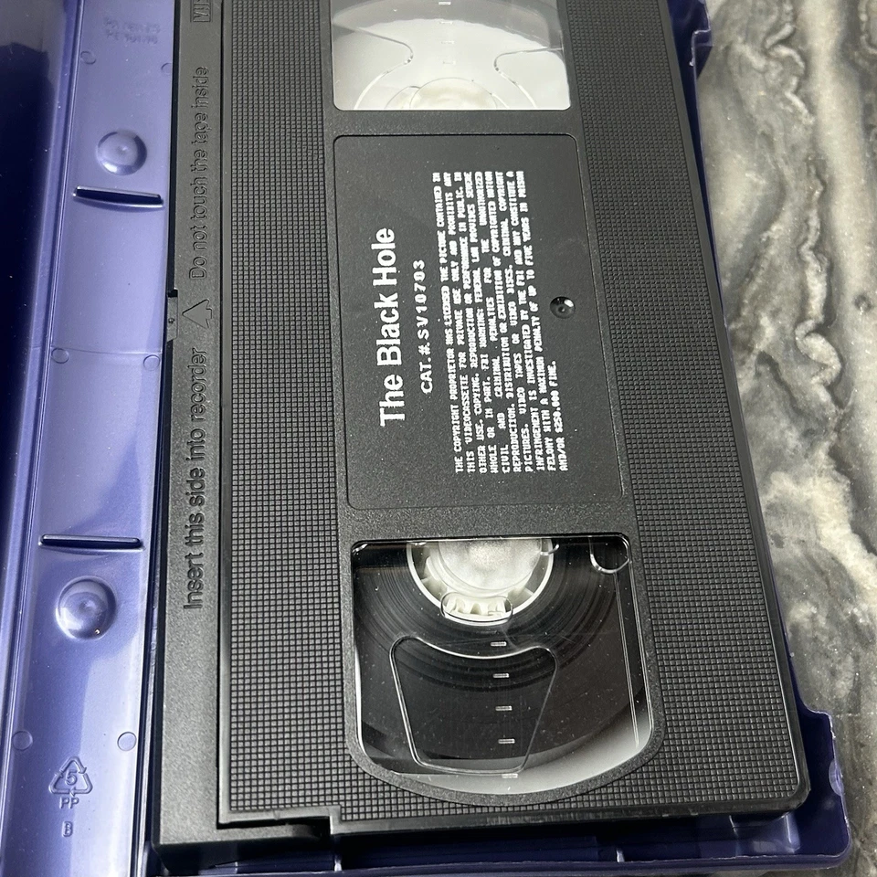 The Black Hole VHS Tape Anniversary Edition Blue Clamshell Case Disney - Image 4 of 4