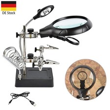Dritte Hand mit Lupe Löt-und Montagehilfe L�...