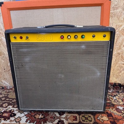Vintage 1970s *1973* Carlsbro 50 Top Guitar Valve Amplifier 1x12 Combo Powertone