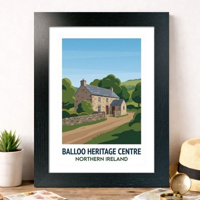 Balloo Heritage Centre, Nordirland Reise Poster Kunstdruck