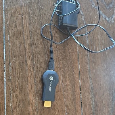 Google Chromecast H2G2-42 Streaming Media Player Black HDMI USB