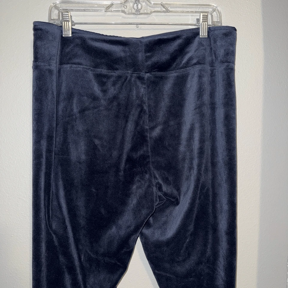 Pantalones de terciopelo Cuddl Duds azul marino XL #720 Foto 4 de 4