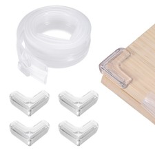 6.5 ft x 1.89 Inch Edge Corner Protector with 4 Corners, Transparent
